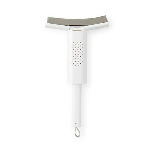 Mini Retractable Mop – Compact Self-Wringing Cleaning Tool for Small Spaces – Lightweight & Easy to Use – Reach Under Furniture, Counters & Tight Spots – Grey/White