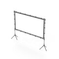 JZ Planet 120" Portable Movie Projector Screen - 16:9 HD Foldable Projection Screen with Black Border - Wrinkle-Free Polyester with Steel Frame - Indoor & Outdoor Theater, Presentations, Camping