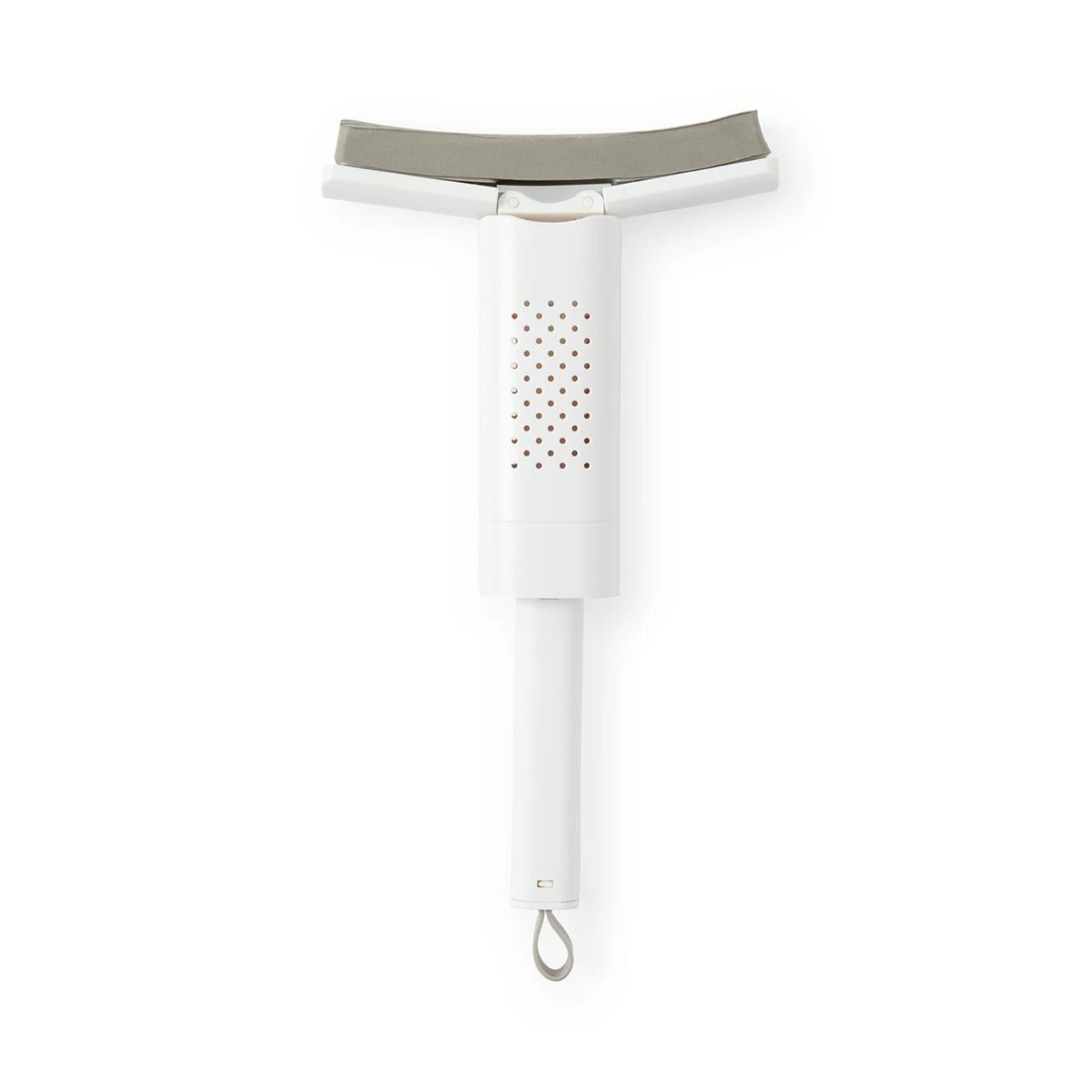 Mini Retractable Mop – Compact Self-Wringing Cleaning Tool for Small Spaces – Lightweight & Easy to Use – Reach Under Furniture, Counters & Tight Spots – Grey/White