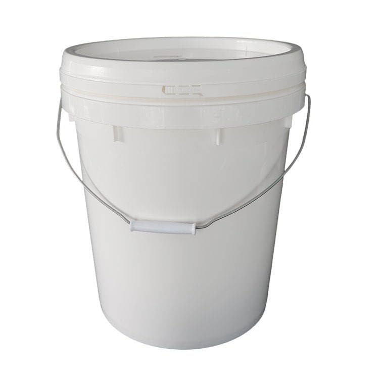 JZ Planet Empty Paint Bucket with Lid – 20L White Plastic Storage Containers – Durable PP Material, Leakproof, Stackable – for Paint, Mixing, Construction, Gardening & Home Use