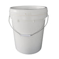JZ Planet Empty Paint Bucket with Lid – 20L White Plastic Storage Containers – Durable PP Material, Leakproof, Stackable – for Paint, Mixing, Construction, Gardening & Home Use