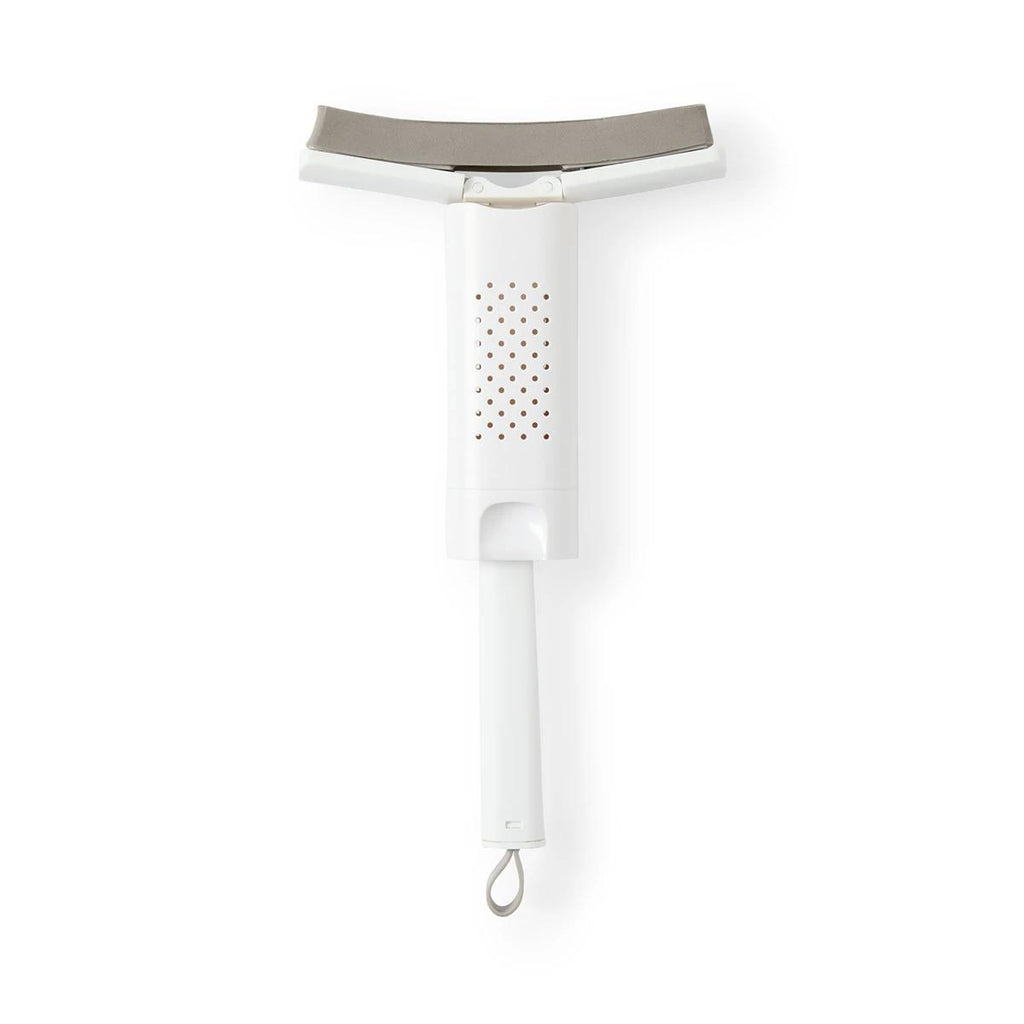 Mini Retractable Mop – Compact Self-Wringing Cleaning Tool for Small Spaces – Lightweight & Easy to Use – Reach Under Furniture, Counters & Tight Spots – Grey/White