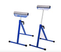 JZ Planet 1 Pack Folding Roller Stand - Heavy-Duty Steel Construction, 60kg Load Capacity - Adjustable Support Stand with Smooth Roller Head - Ideal for Woodworking, Cutting, & Material Feeding