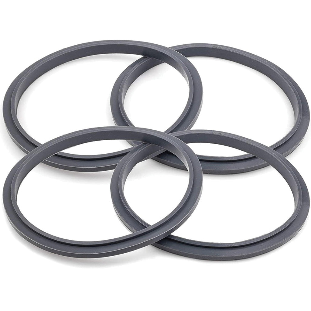 JZ Planet 3 x Grey Gasket Seal Rings for 900W Blender - 4 PCS Set with Removal Tool - BPA-Free Silicone Replacement Seals for Blender Cups - Leakproof, Easy to Install, Dishwasher Safe