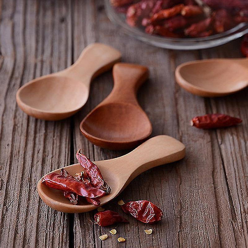 10pcs Mini Kitchen Small Wooden Spoon Coffee Kitchen Accessories
